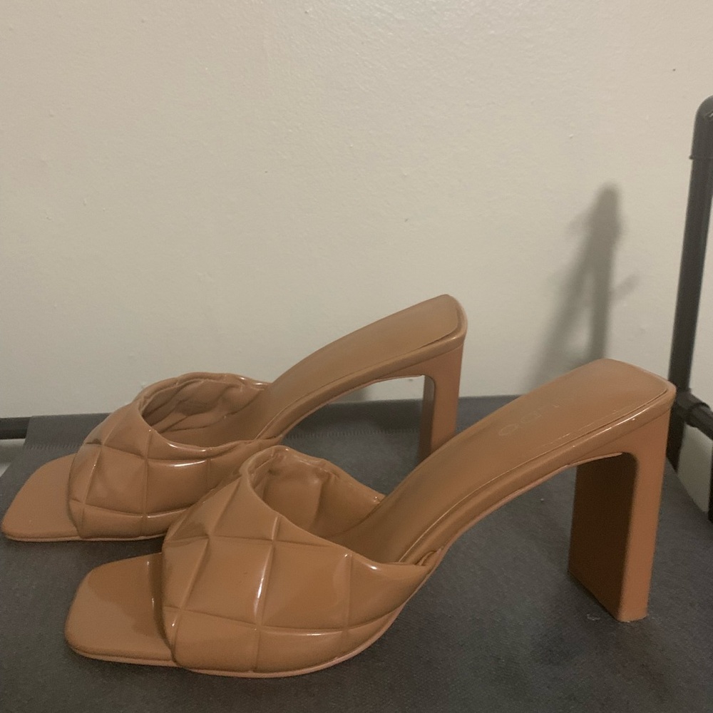 Aldo Tan Block Heel Sandals